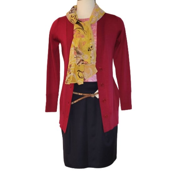 Banana Republic Sweaters - Banana Republic, Red Fine Merino Cardigan, Size S, NWOT